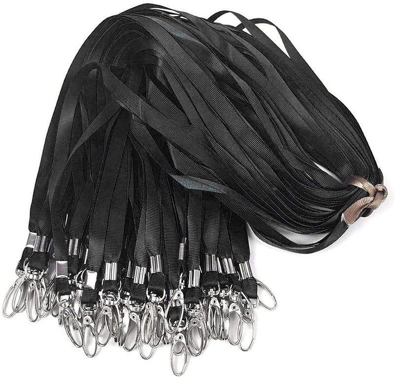 Bird Fiy Orange Lanyards 50PCS Nylon Bulk Lanyard for Id Badges,Badge Lanyards Swivel Hooks Clips Great for Name Tags Badge (50PCS, Orange) - Image 1
